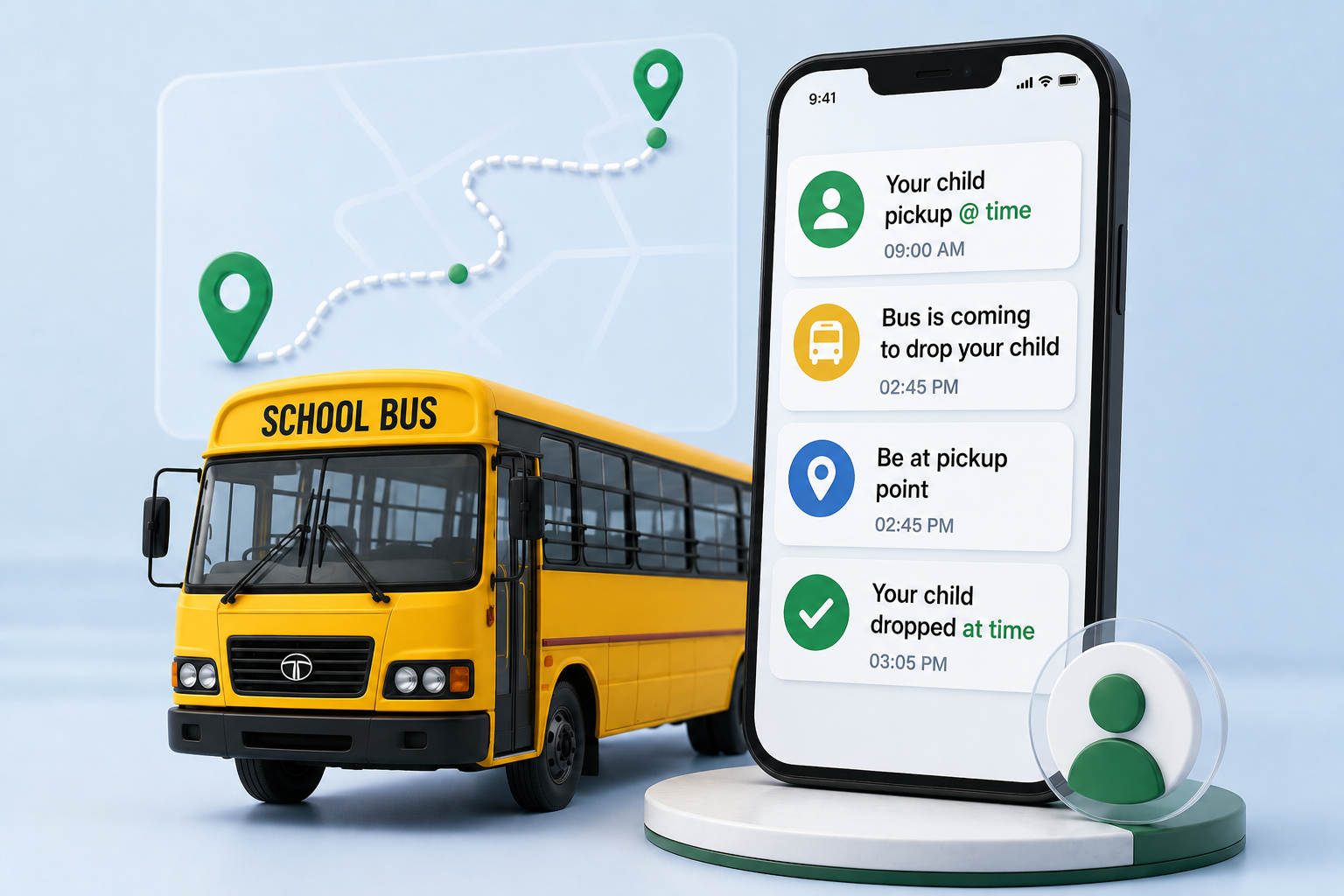 Bus Alerts school transport and WhatsApp updates